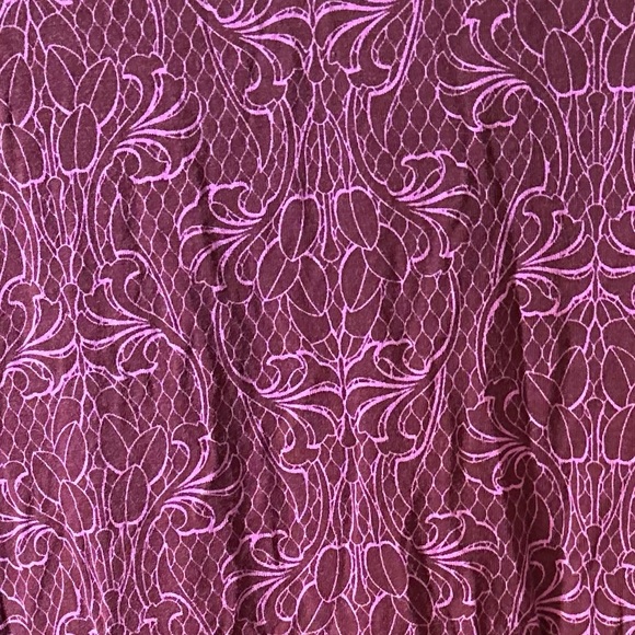 Soma Cool Nights Purple Button-Up Top - Picture 5 of 9